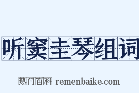 听窦圭琴组词是什么意思的图片